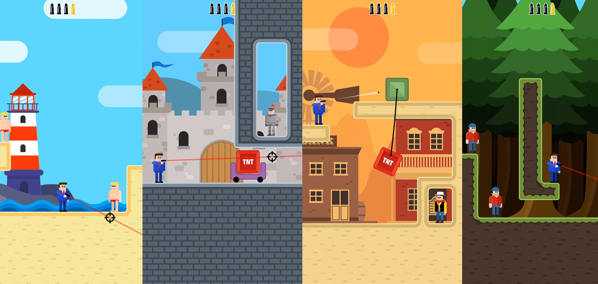 بازی Mr Bullet - Spy Puzzles