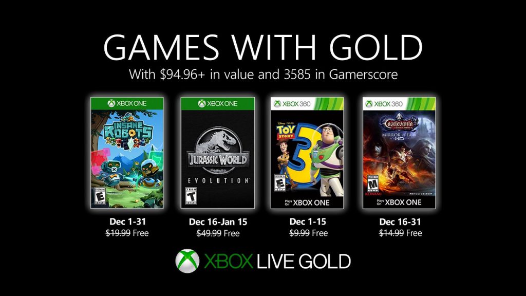 بازی‌های رایگان ماه دسامبر ایکس‌باکس