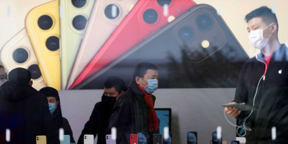 اپل چین کرونا