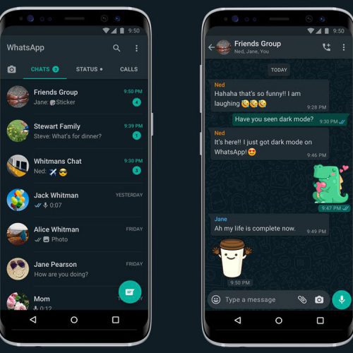 حالت تاریک واتساپ