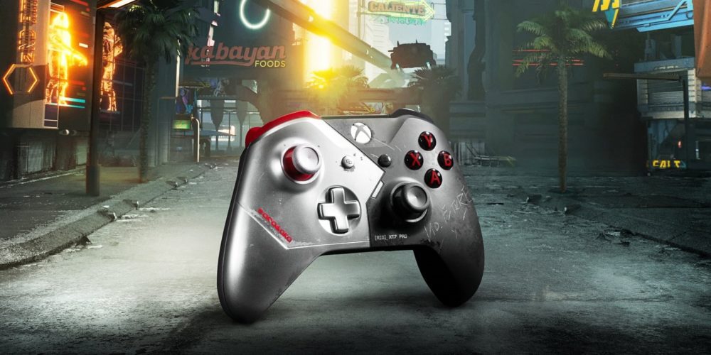 کنترلر ایکسباکس وان طرح Cyberpunk 2077