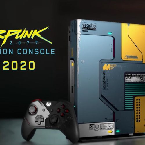 کنسول Xbox One X با طرح Cyberpunk 2077