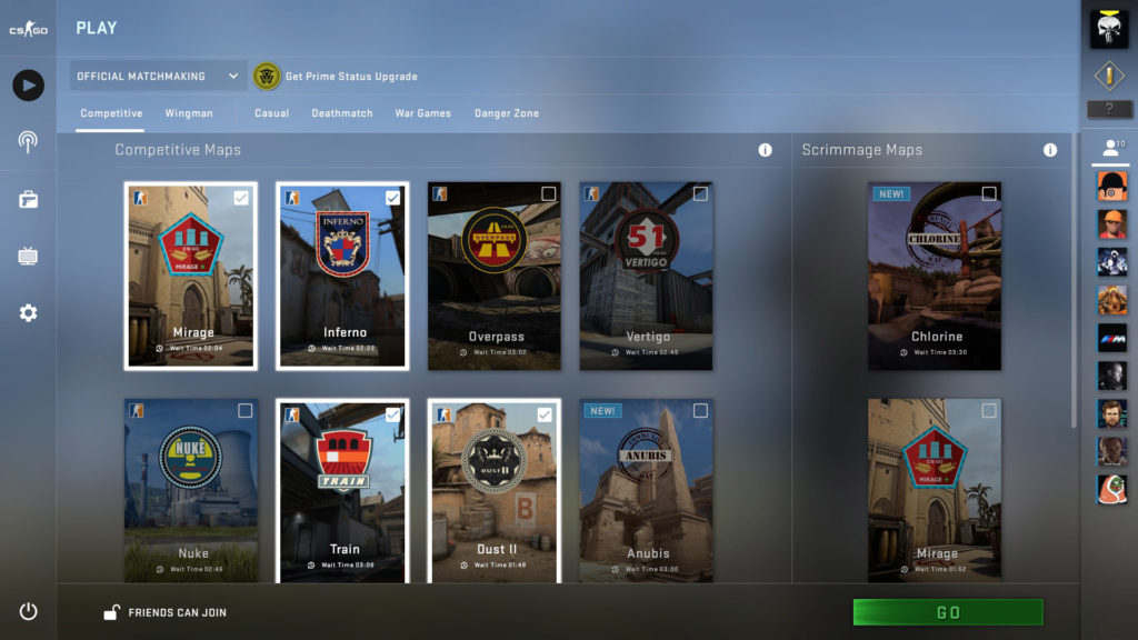 بازی CS:GO کژوال رقابتی