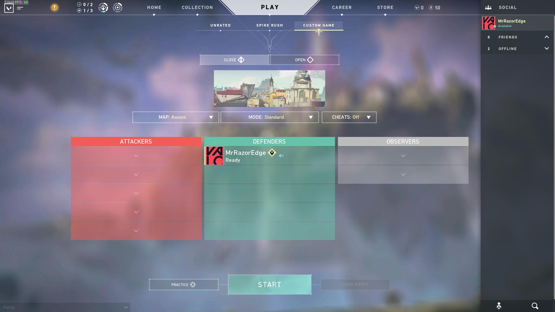 حالت Competitive بازی Valorant