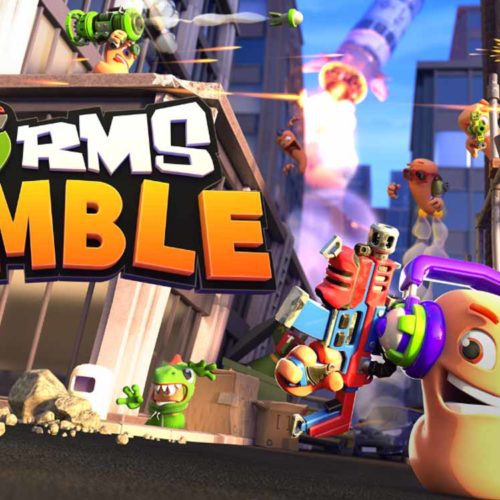 بازی بتل رویال Worms Rumble