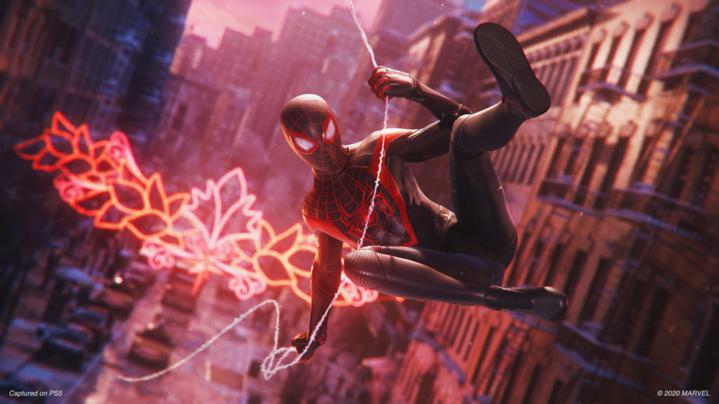 اسپایدرمن مایلز مورالز همراه با PS5