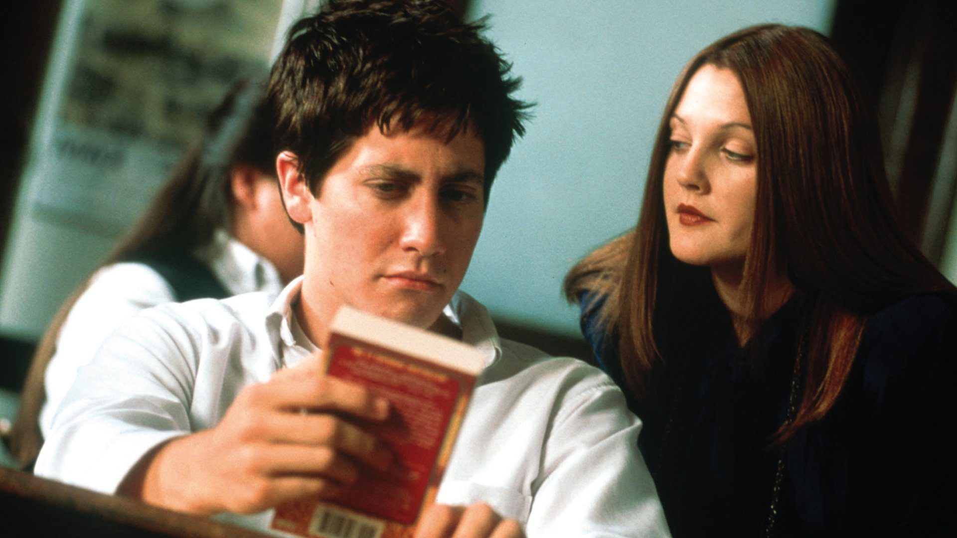 درو بریمور و جیک جیلنهال در فیلم Donnie Darko