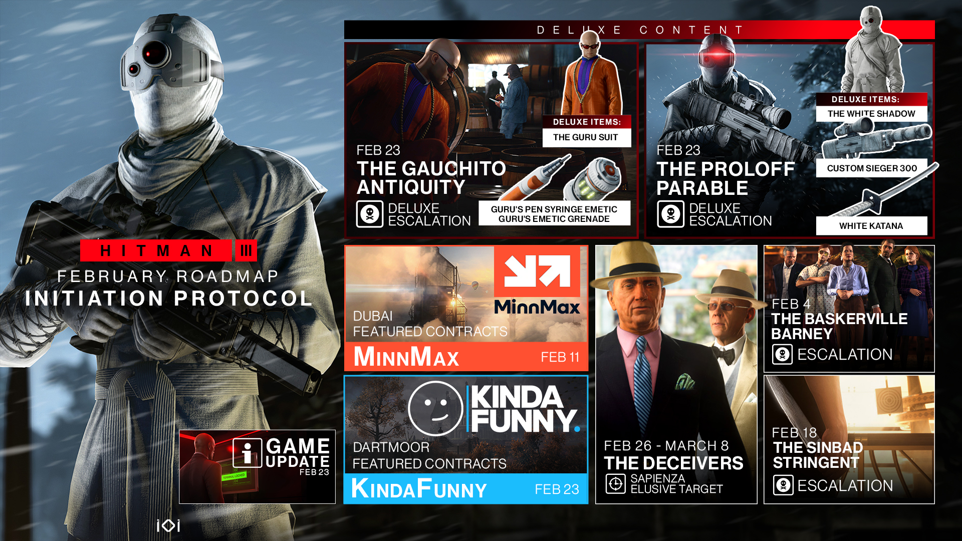 محتواهای اضافی Hitman III در ماه فوریه