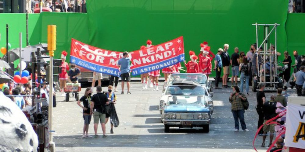 باز سازی رژه آپولو ۱۱ در فیلم Indiana Jones 5