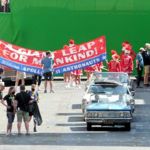 باز سازی رژه آپولو ۱۱ در فیلم Indiana Jones 5