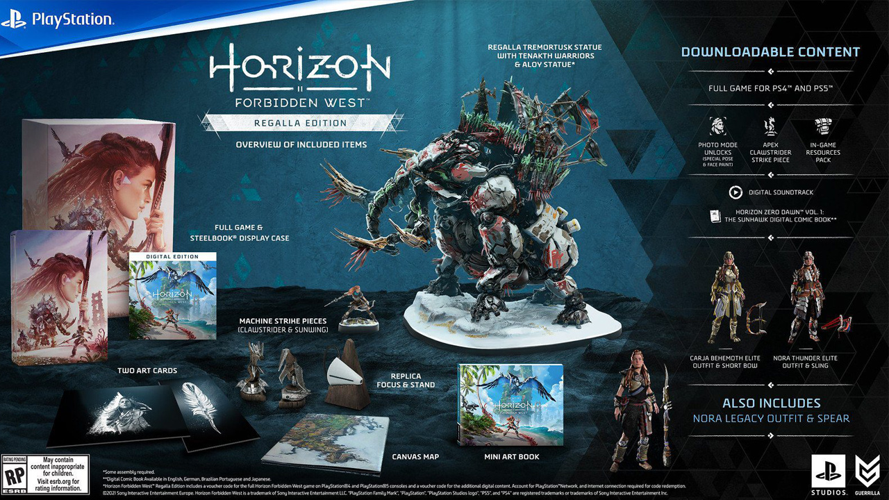 نسخه های بازی horizon forbidden west