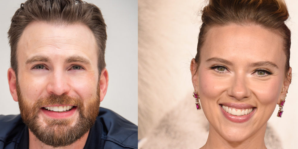 اسکارلت جوهانسون و کریس ایوانز