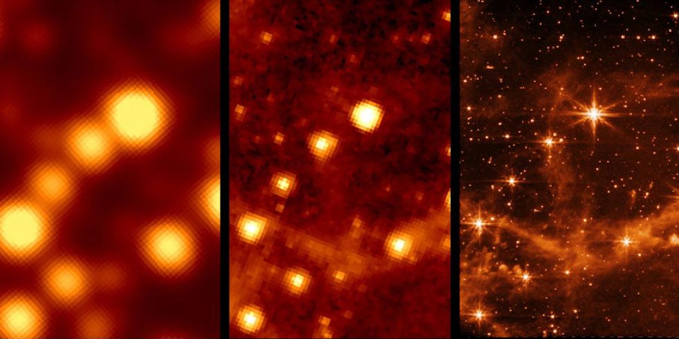 مقایسه تصاویر گرفته شده جیمز وب با تلسکوپ هابل