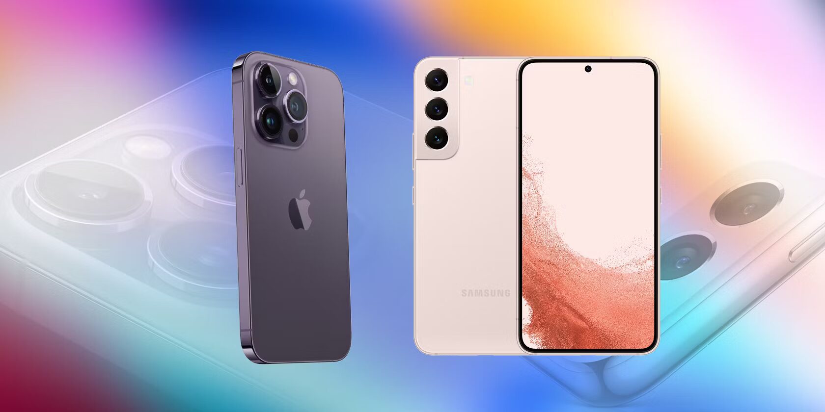 مقایسه آیفون 14 با گلکسی اس 22