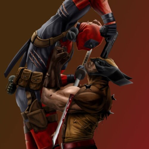 مبارزه ولورین و ددپول