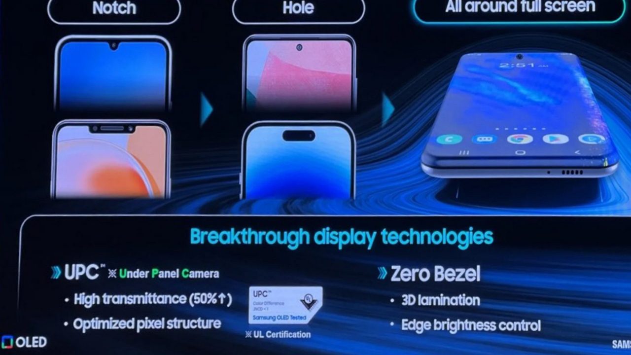 سامسونگ OLED بدون حاشیه