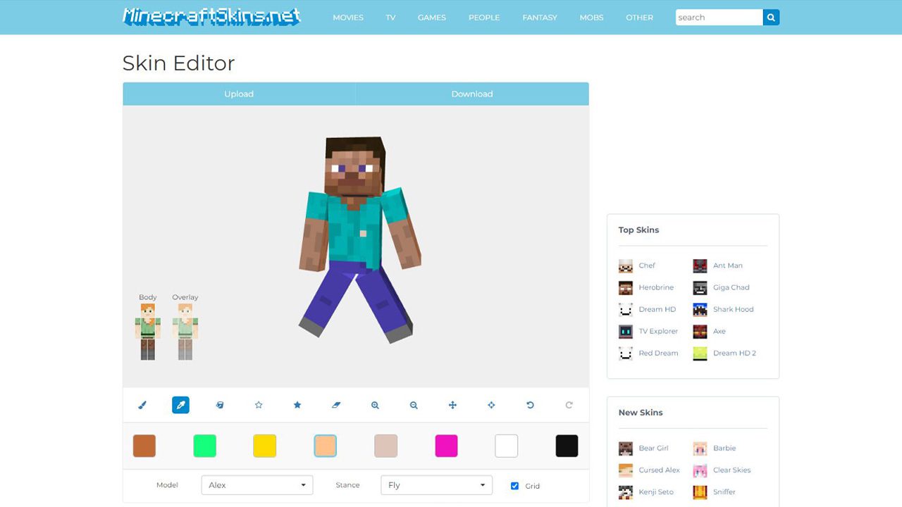 ساخت اسکین ماینکرافت