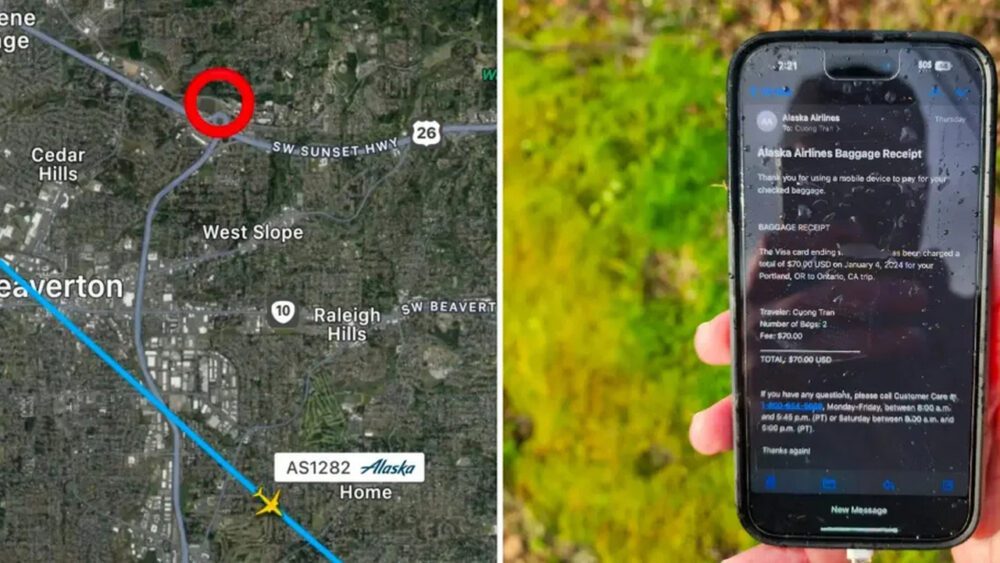 آیفون سقوط هواپیما