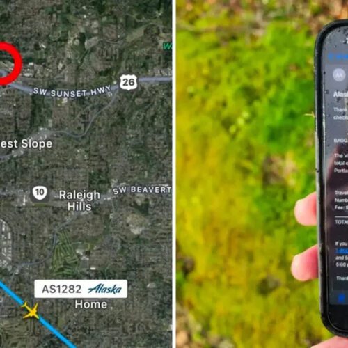 آیفون سقوط هواپیما