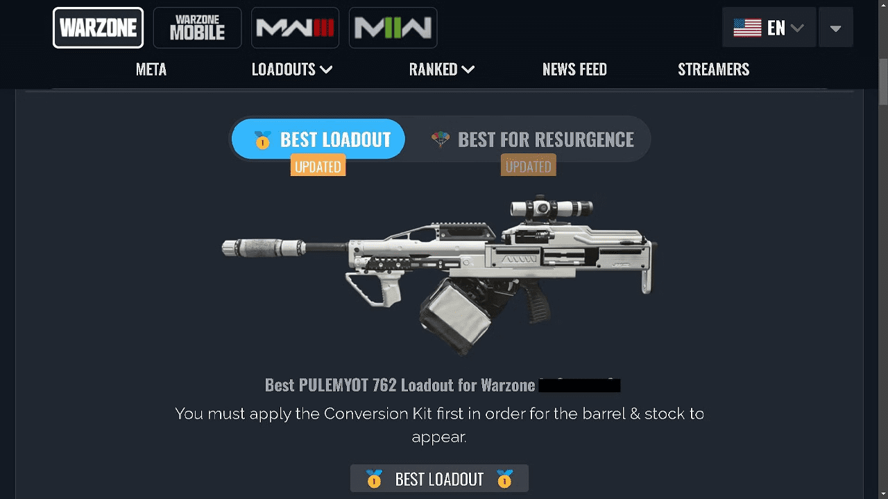 بهترین سلاحهای وارزون موبایل