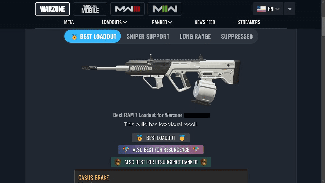 بهترین سلاحهای وارزون موبایل