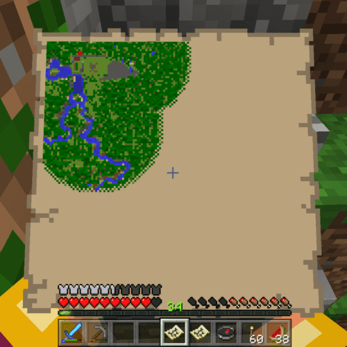 نقشه در بازی ماینکرفت