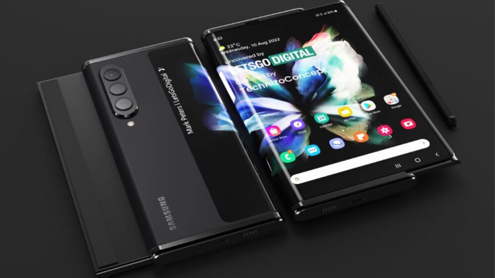 سامسونگ گوشی رولشونده