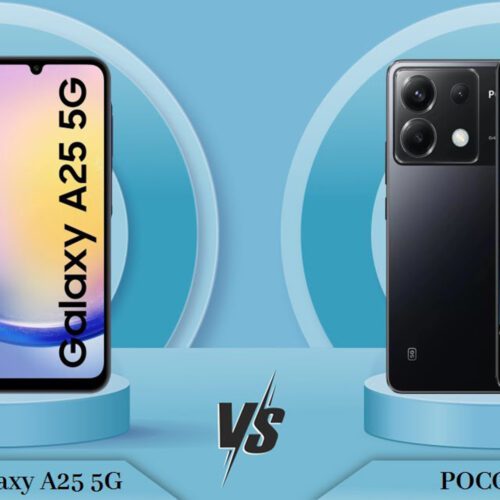 مقایسه گوشی گلکسی A25 با پوکو X6
