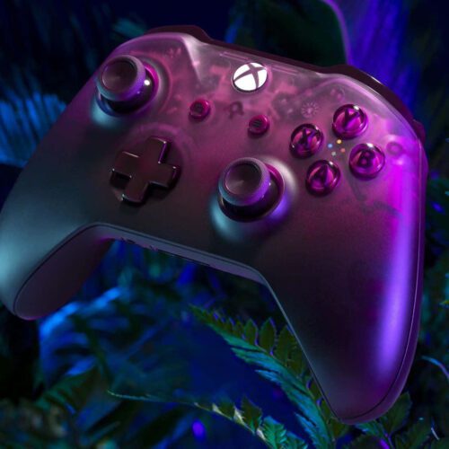 کنترلر شفاف و قرمز ایکس باکس