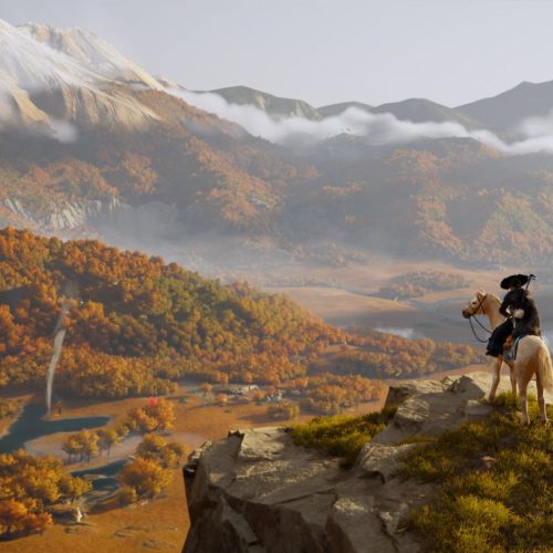 رنگ زرد بازی Ghost of Yotei