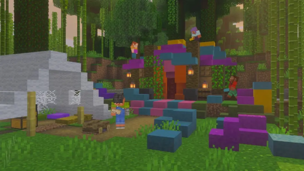 آپدیت جدید پله های بتنی بازی ماینکرفت Minecraft
