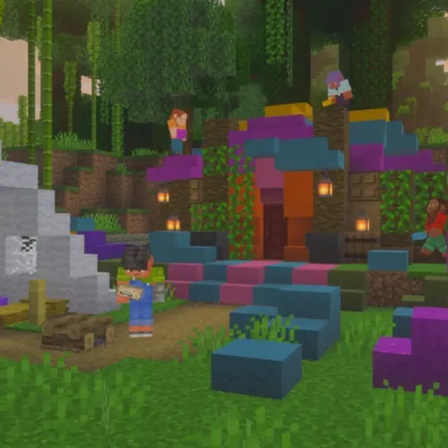 آپدیت جدید پله های بتنی بازی ماینکرفت Minecraft