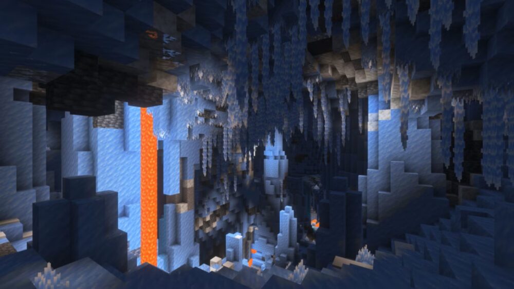 آپدیت جدید غارهای یخی بازی ماینکرفت Minecraft