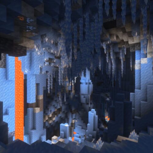 آپدیت جدید غارهای یخی بازی ماینکرفت Minecraft