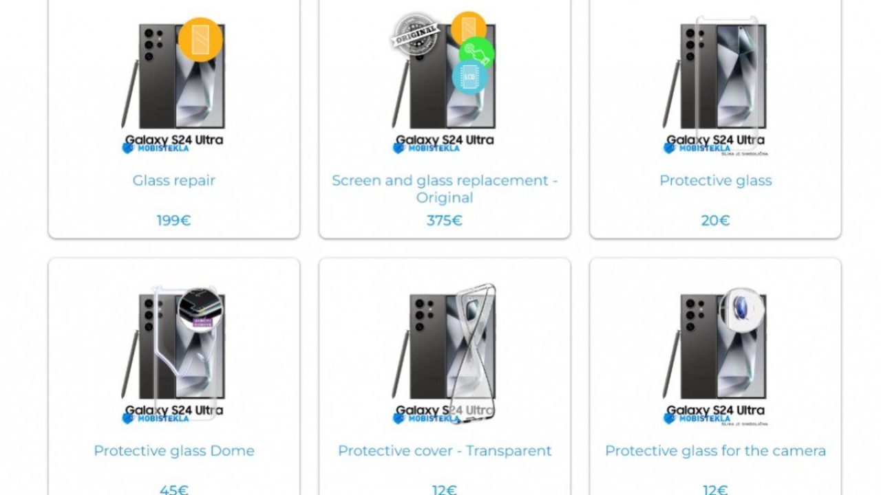 هزینه تعمیر نمایشگر اس ۲۴ اولترا